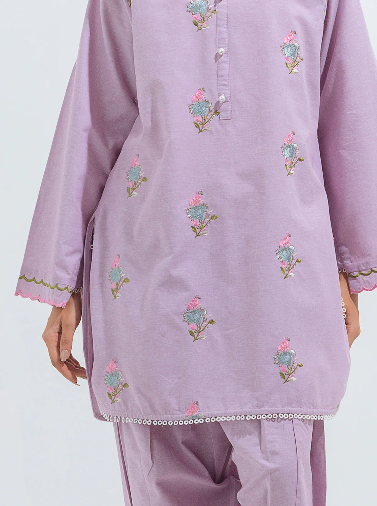 EMBROIDERED SHIRT WITH SHALWAR - Image 2