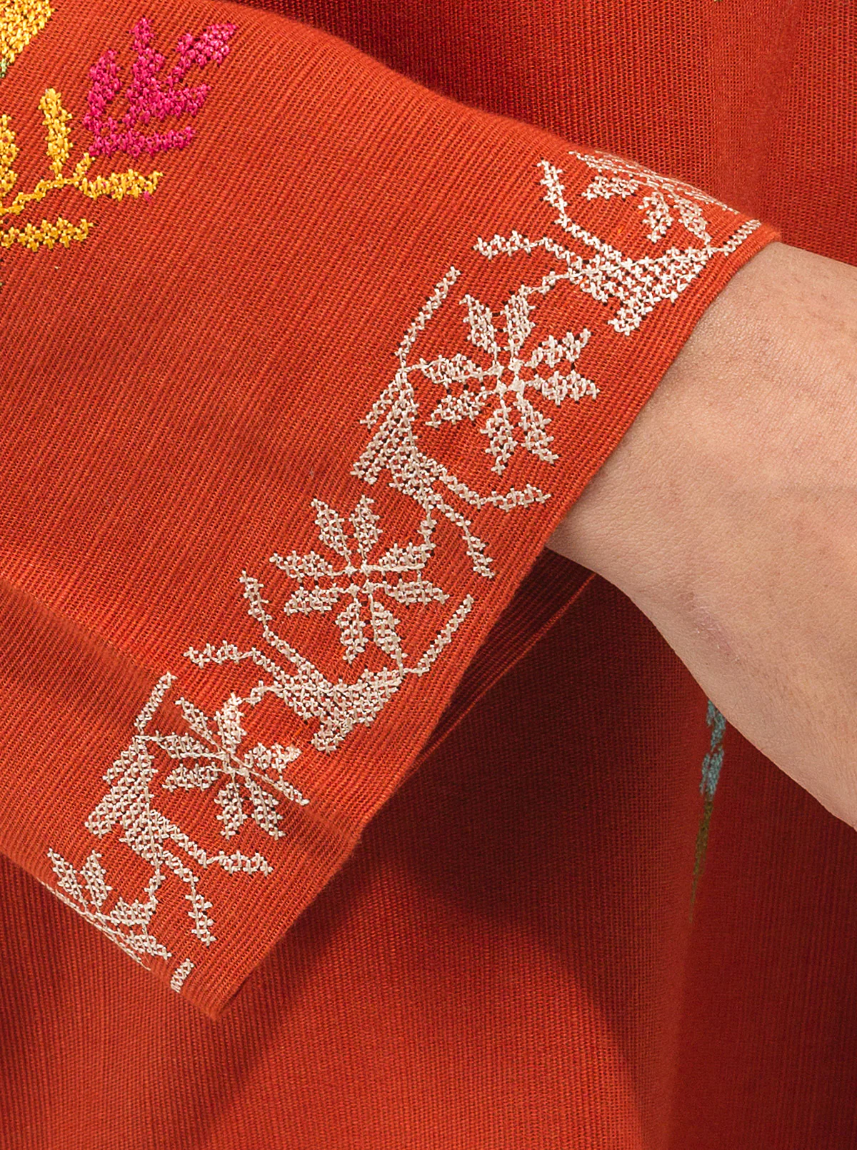 EMBROIDERED SHIRT WITH SHAWL - Image 3