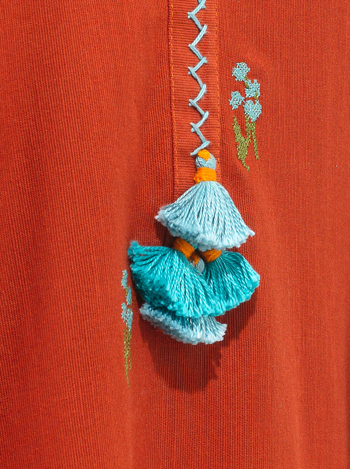 EMBROIDERED SHIRT WITH SHAWL - Image 4