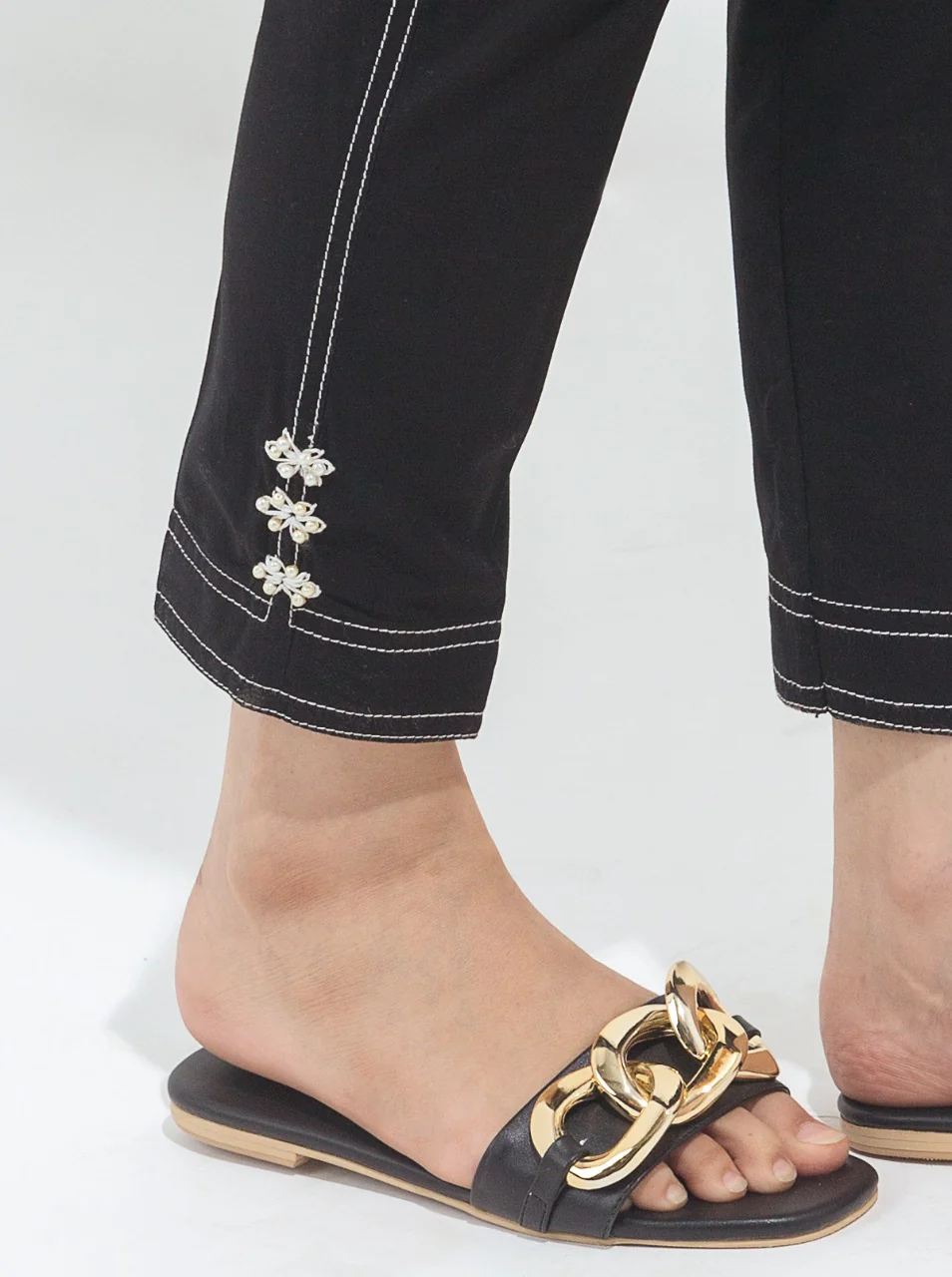 BASIC STRAIGHT PANTS - Image 2
