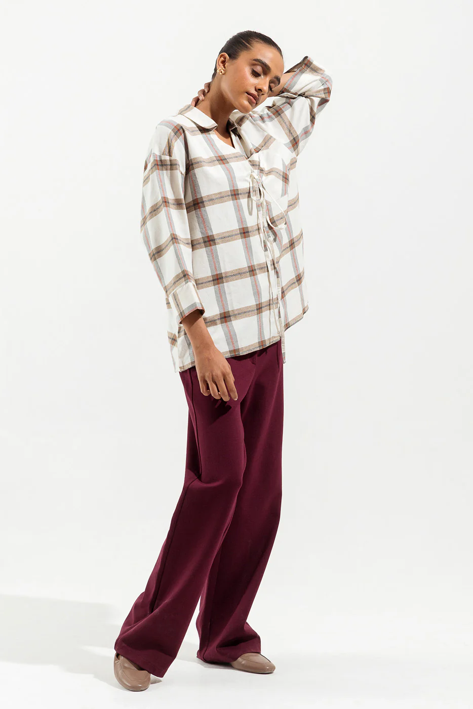 OFF-WHITE CHECKERED OVERLAPPED SHIRT - Image 3