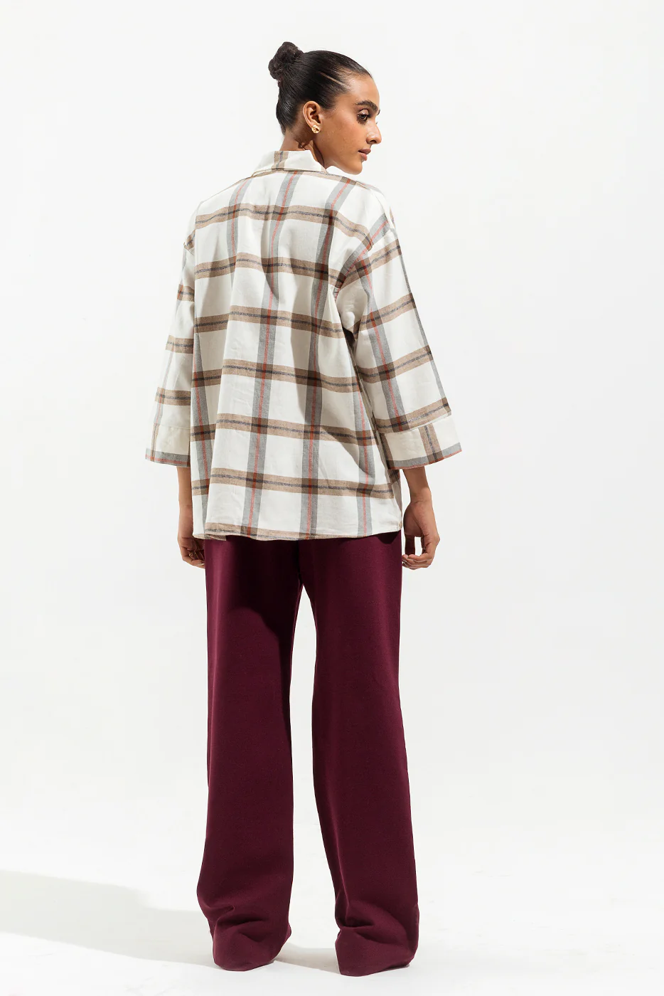 OFF-WHITE CHECKERED OVERLAPPED SHIRT - Image 4