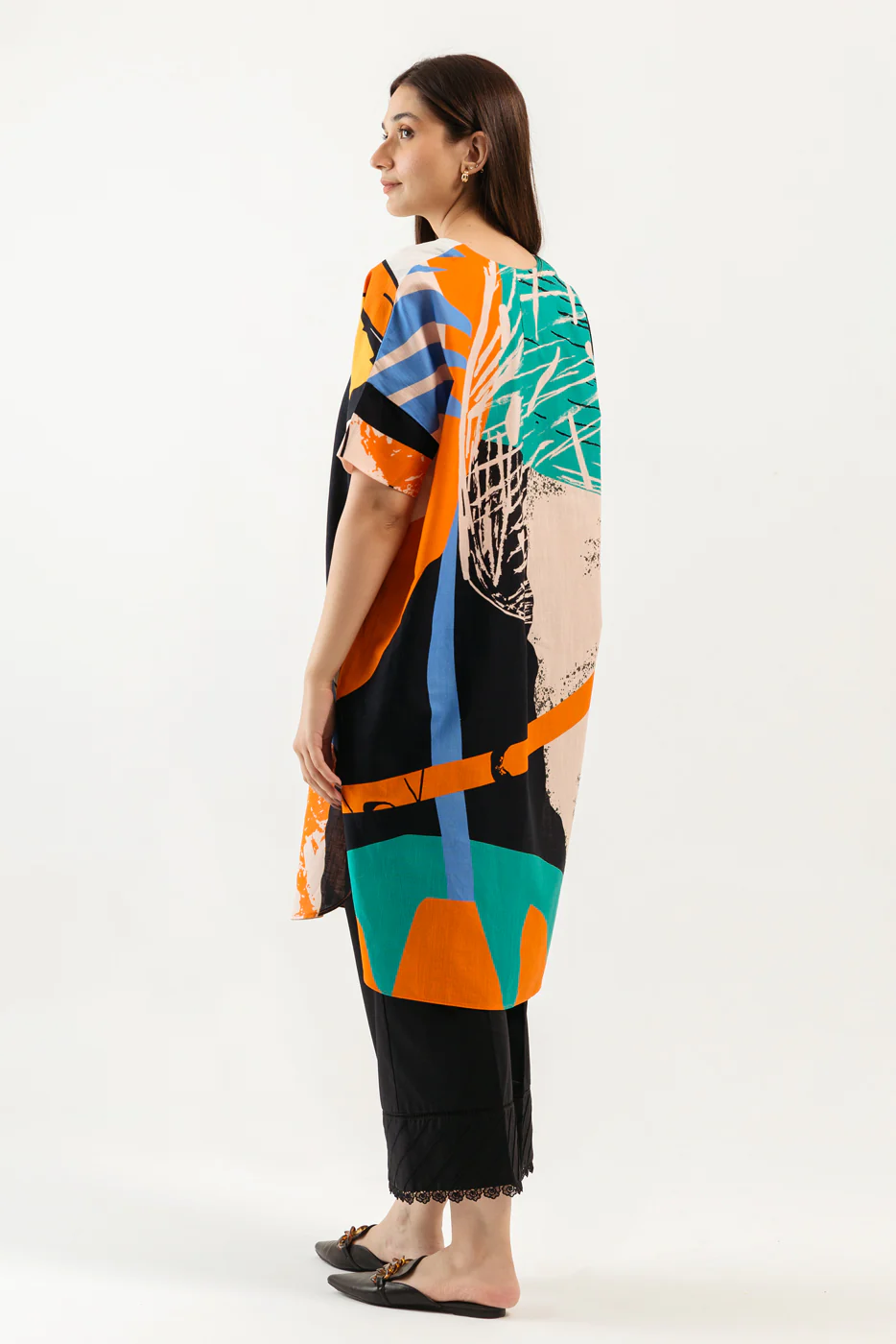PRINTED KHADDAR SHIRT(PRET) - Image 4
