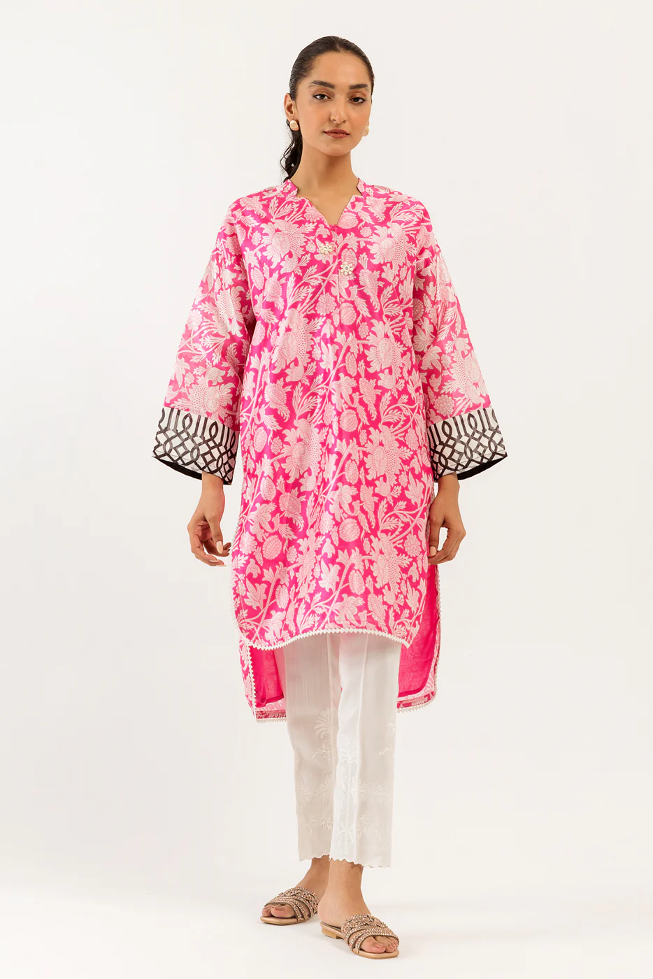 PRINTED ORGANZA SHIRT (LUXURY PRET) - Image 2