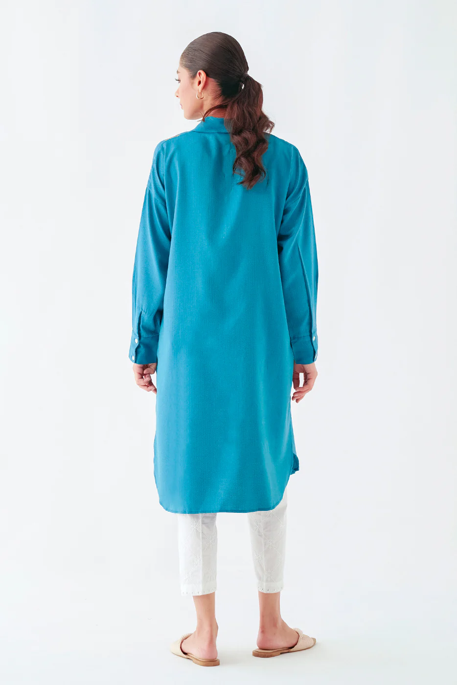 EMBROIDERED  SHIRT (PRET) - Image 2