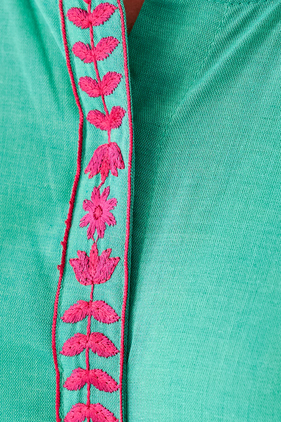 EMBROIDERED CHAMBRAY SHIRT (PRET) - Image 2