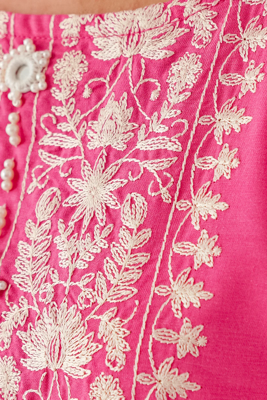 EMBROIDERED CHAMBRAY SHIRT (PRET) - Image 3