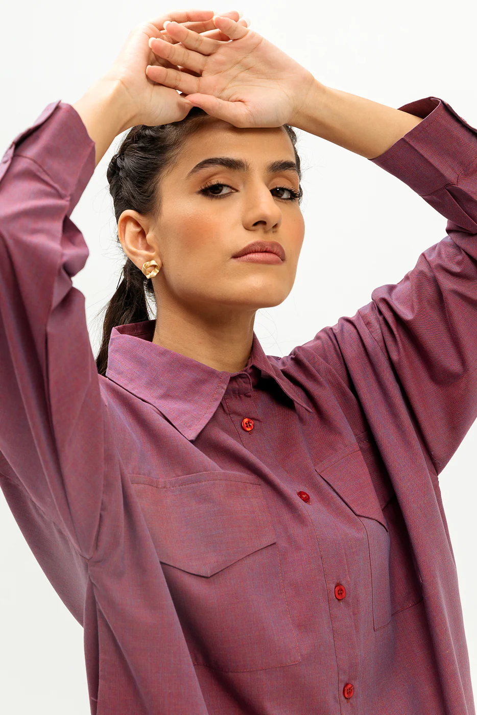 BASIC CHAMBRAY SHIRT (PRET) - Image 2