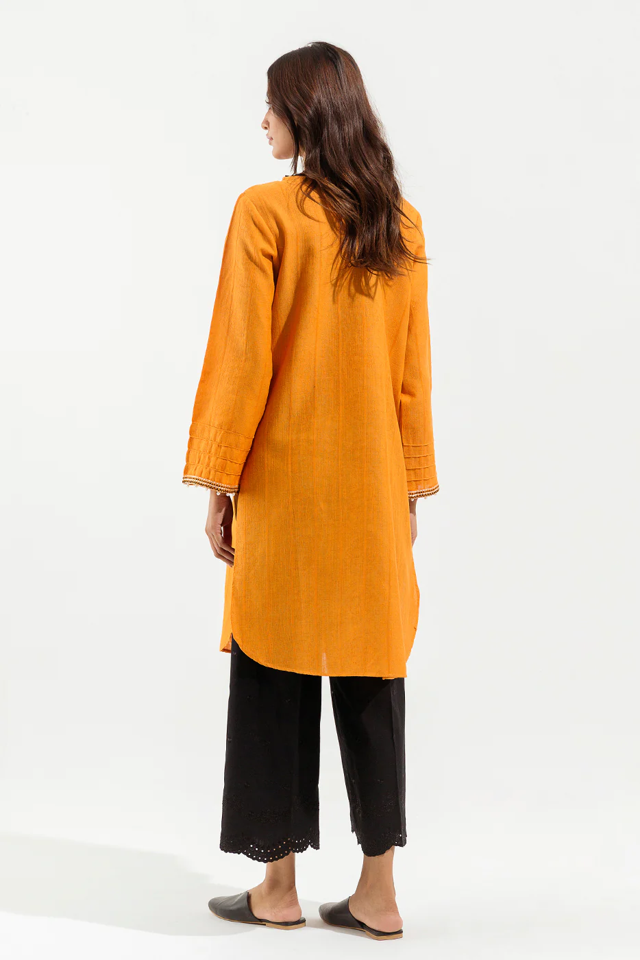 EMBROIDERED DORIA JACQUARD SHIRT (PRET) - Image 4