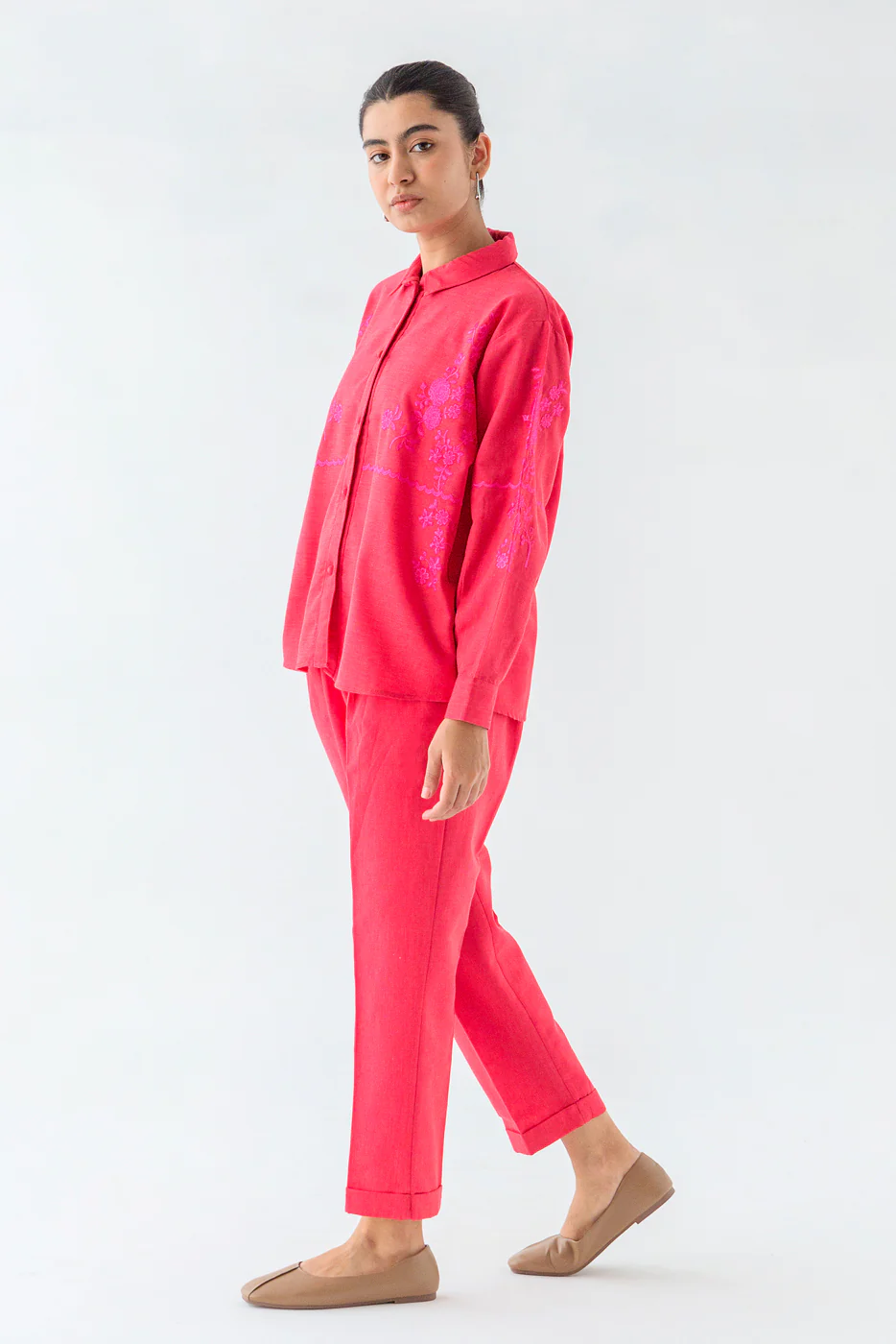 2 PIECE YARN DYED SUIT (PRET) - Image 2