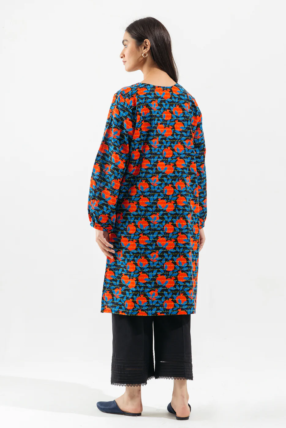 PRINTED KHADDAR SHIRT (PRET) - Image 4