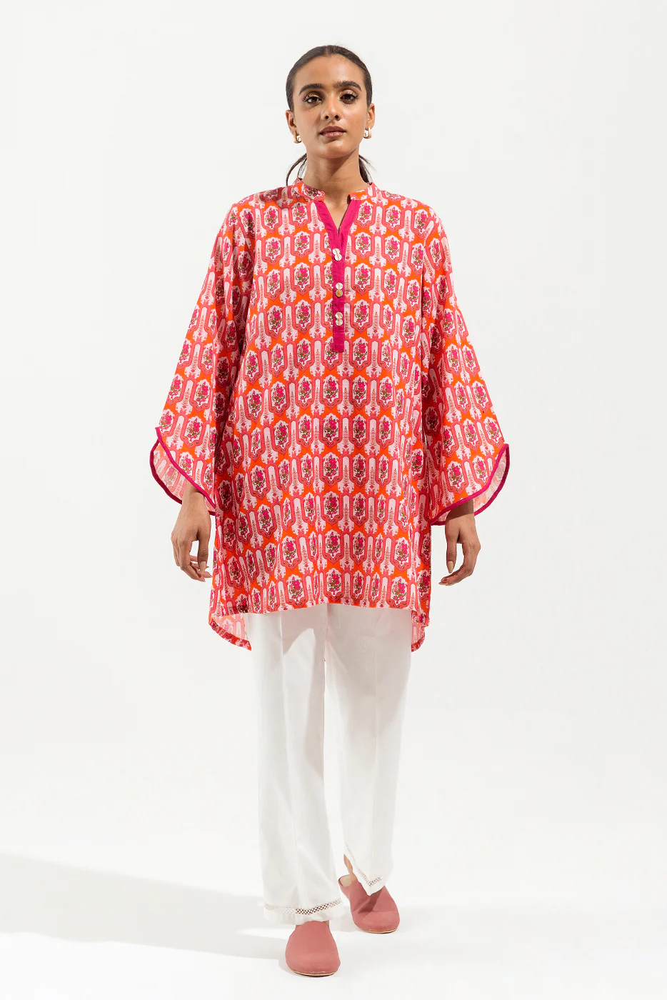 PRINTED KHADDAR SHIRT (PRET) - Image 3