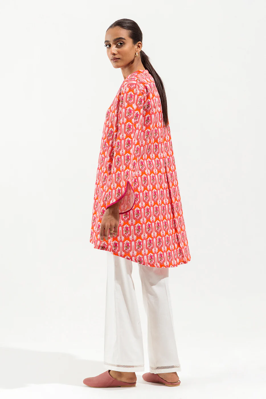 PRINTED KHADDAR SHIRT (PRET) - Image 4