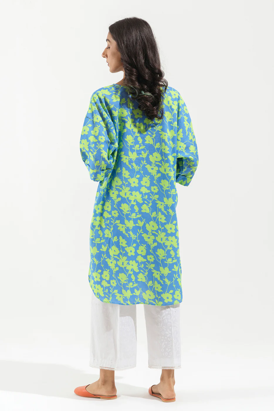 PRINTED KHADDAR JACQUARD SHIRT (PRET) - Image 3