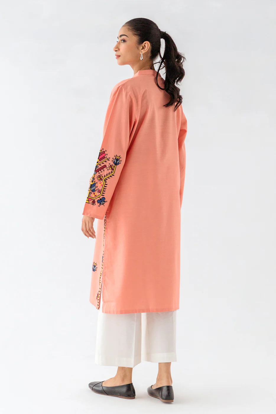 EMBROIDERED  SHIRT (PRET) - Image 4