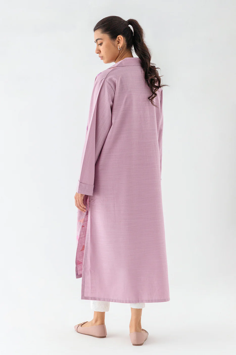 EMBROIDERED  SHIRT (PRET) - Image 3