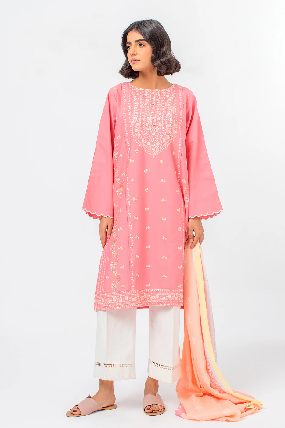2 PIECE EMBROIDERED KHADDAR SUIT (PRET) - Image 2
