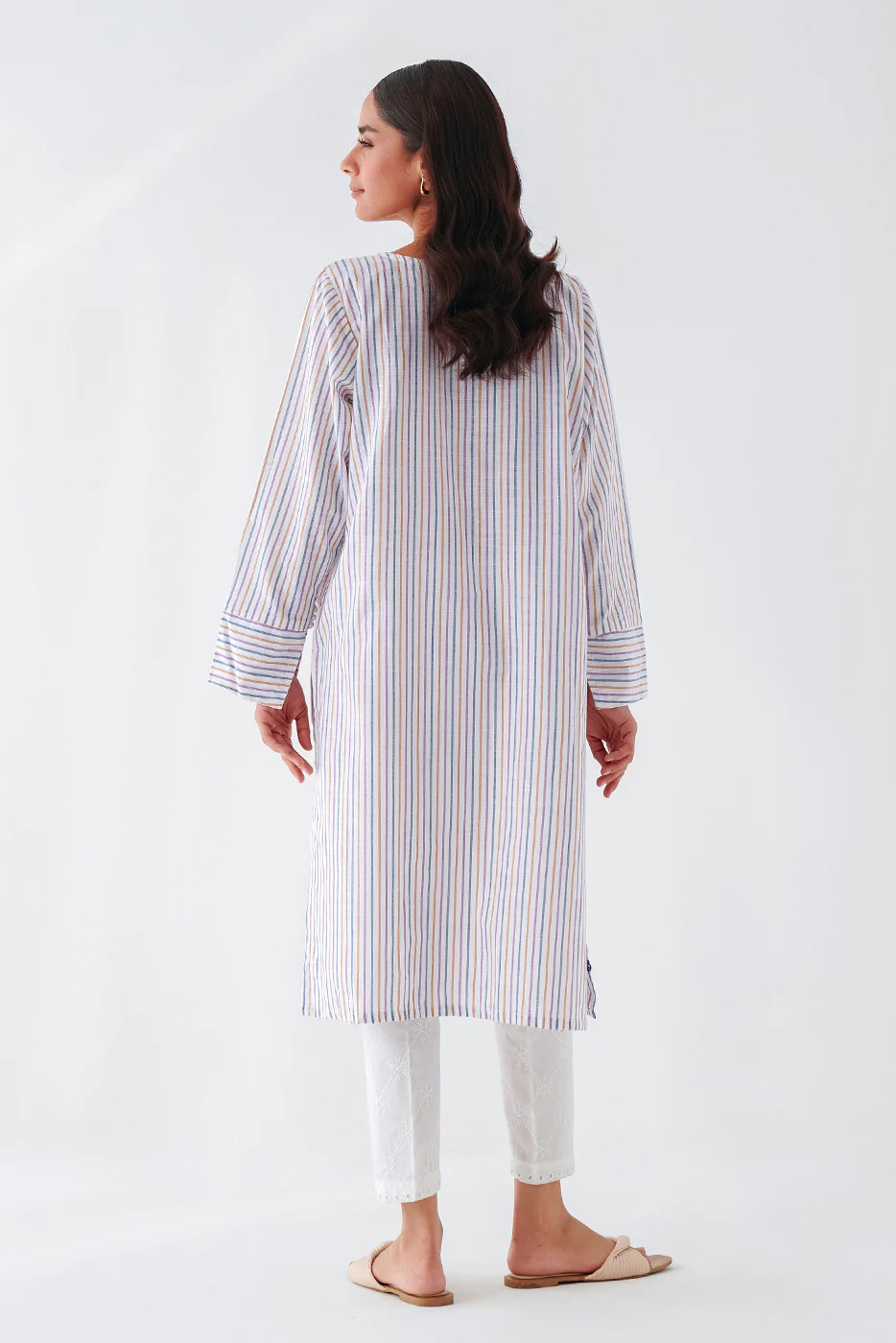 EMBROIDERED CHAMBRAY SHIRT (PRET) - Image 2
