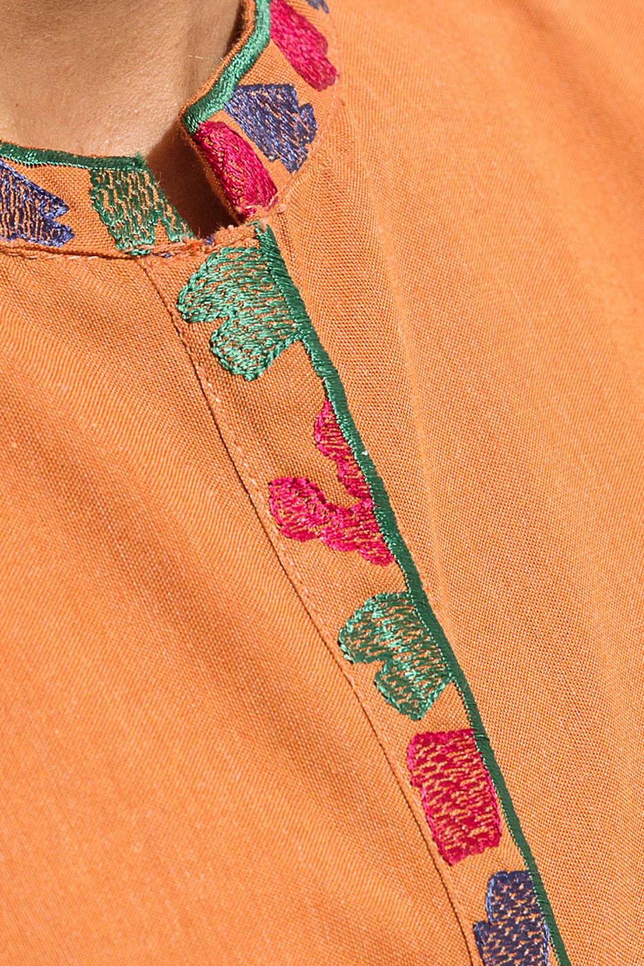 EMBROIDERED YARN DYED SHIRT (PRET) - Image 3