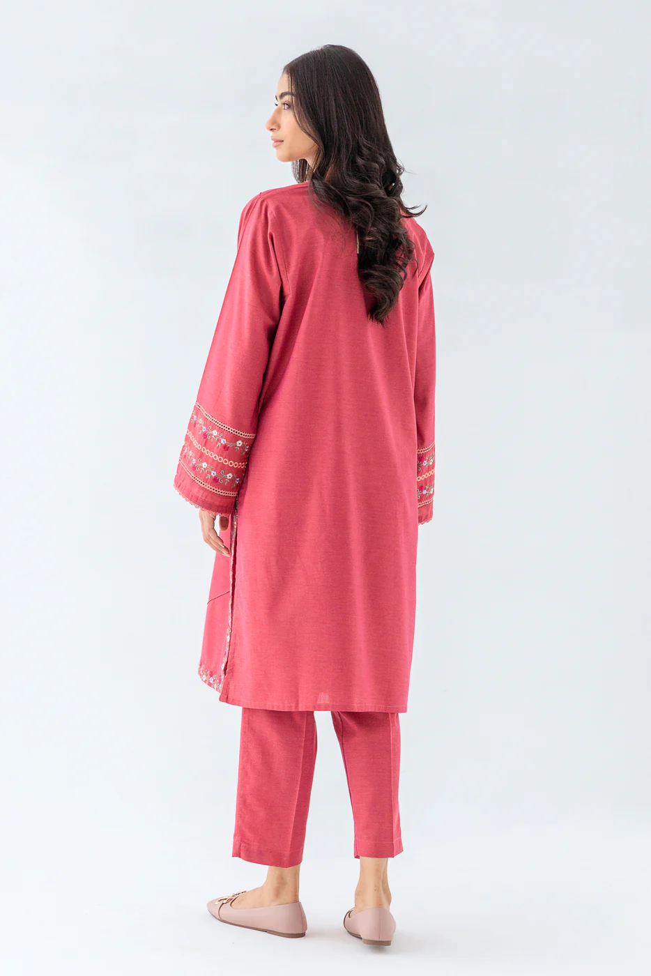 EMBROIDERED CHAMBRAY SHIRT (PRET) - Image 3
