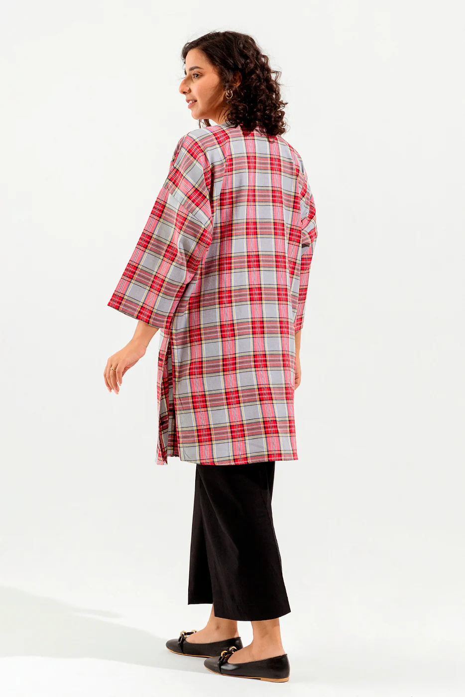 EMBROIDERED FLANNEL SHIRT (PRET) - Image 3