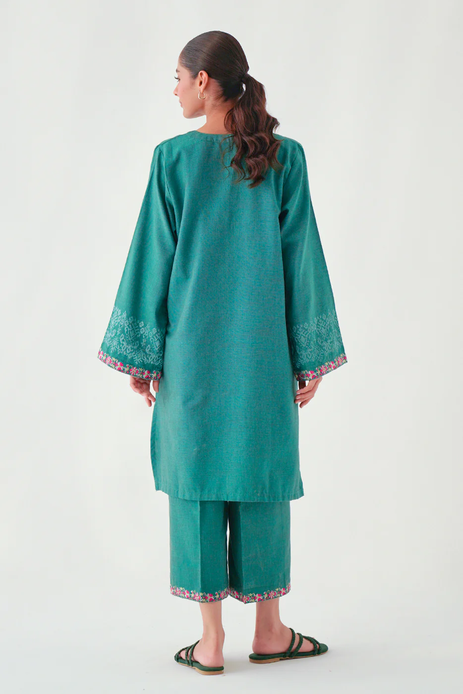 2 PIECE BASIC YARN DYED SUIT (PRET) - Image 2