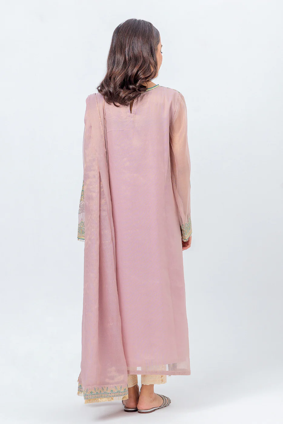 2 PIECE EMBROIDERED ORGANZA SUIT (LUXURY PRET) - Image 4