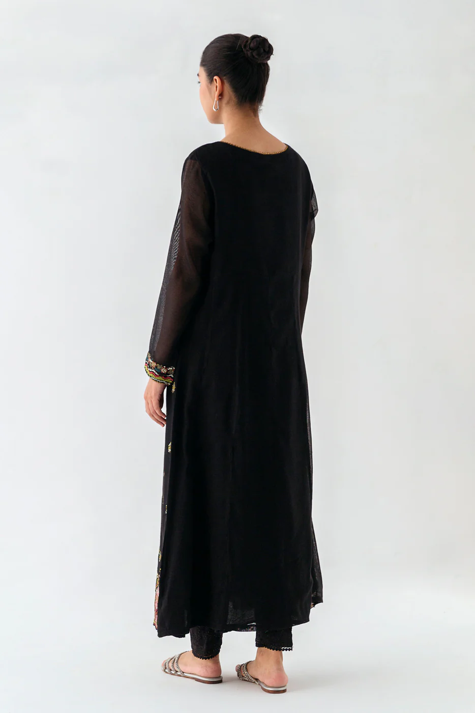 EMBROIDERED COTTON NET SHIRT (LUXURY PRET) - Image 2