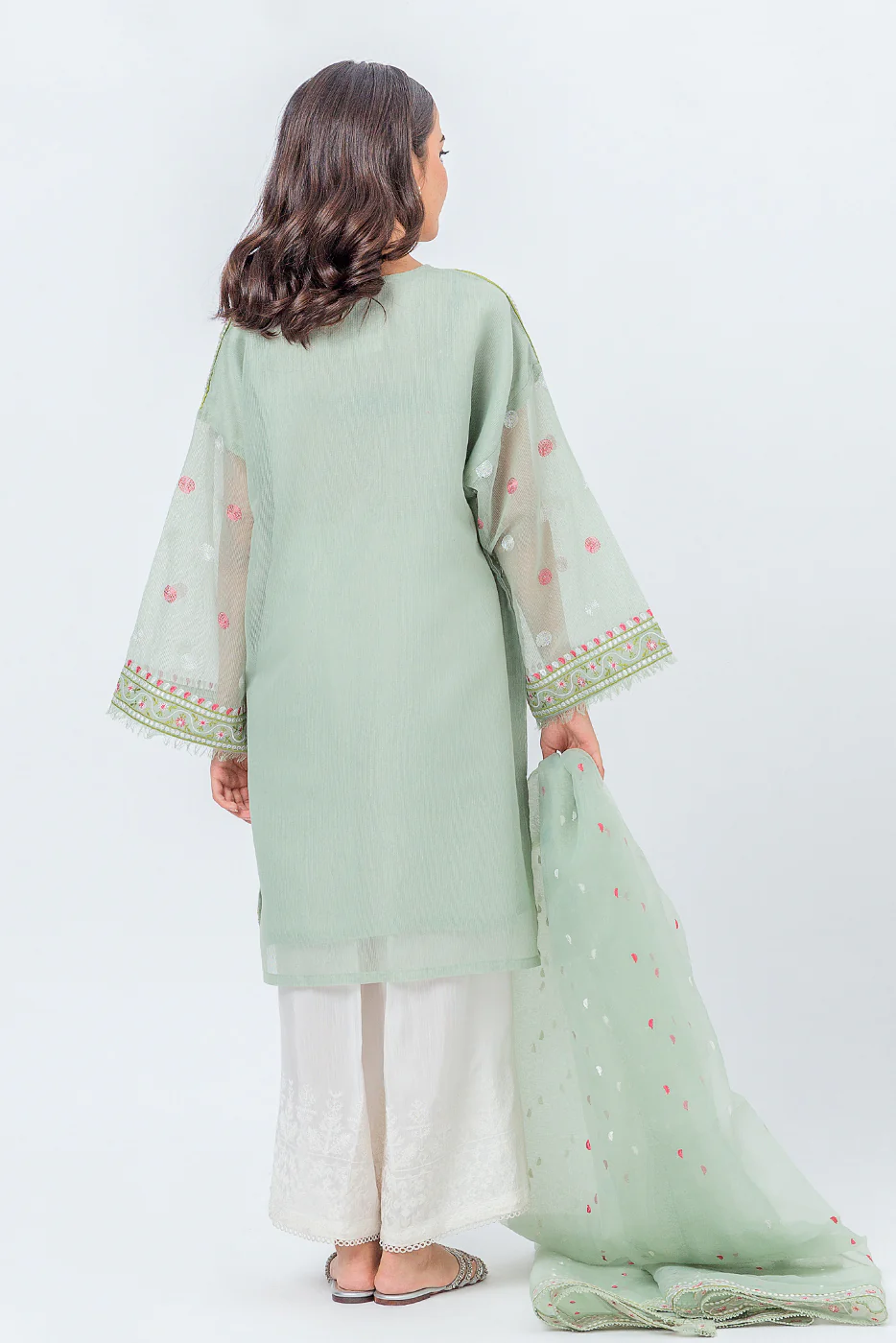 2 PIECE EMBROIDERED KARANDI SUIT (LUXURY PRET) - Image 4