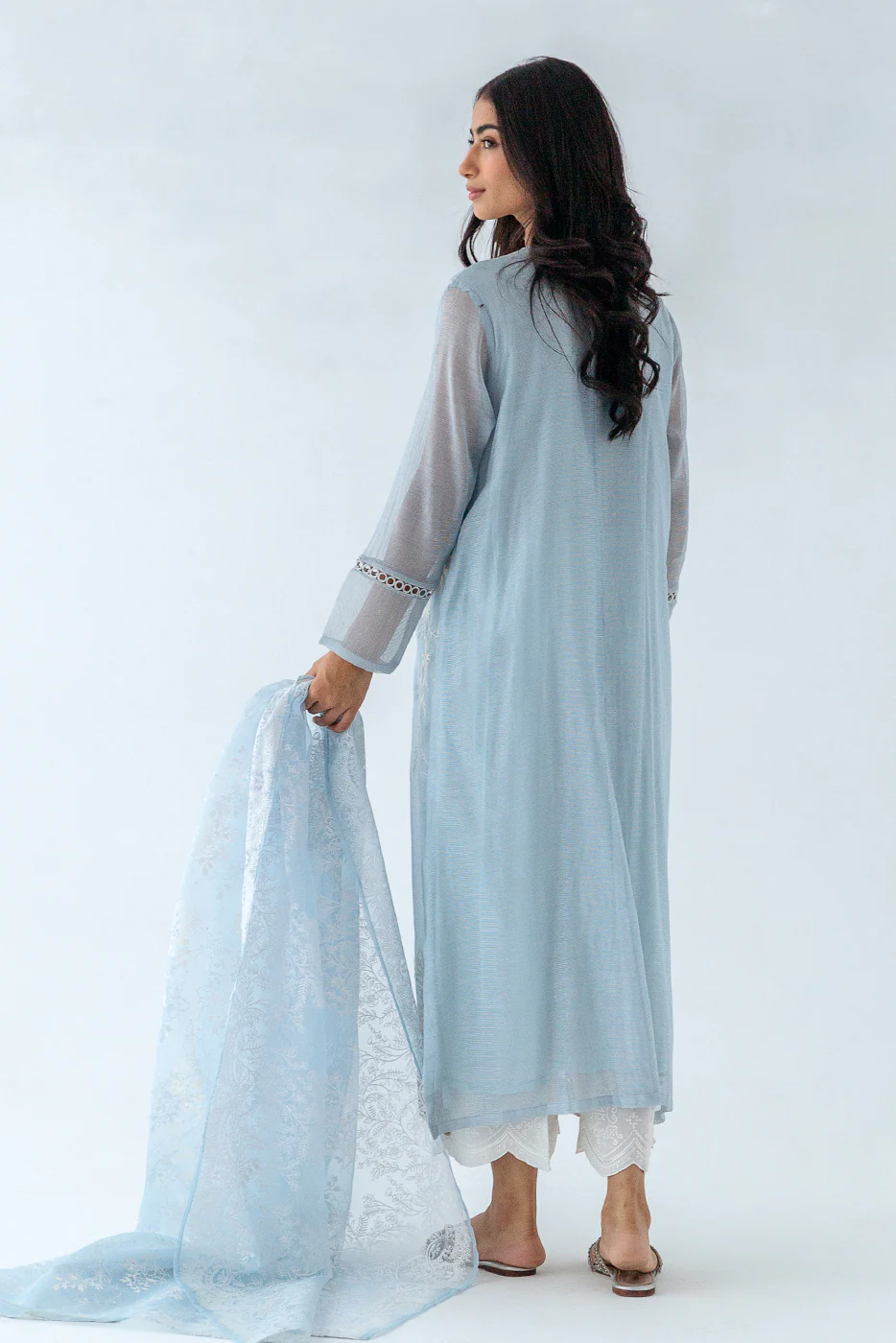 2 PIECE EMBROIDERED KARANDI SUIT (LUXURY PRET) - Image 3