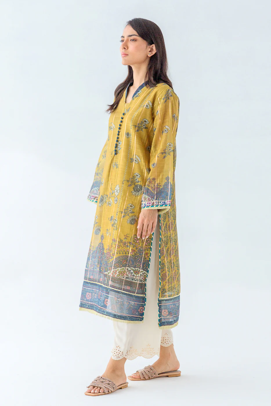 PRINTED DIGITAL PRINTED SHIRT (LUXURY PRET) - Image 3
