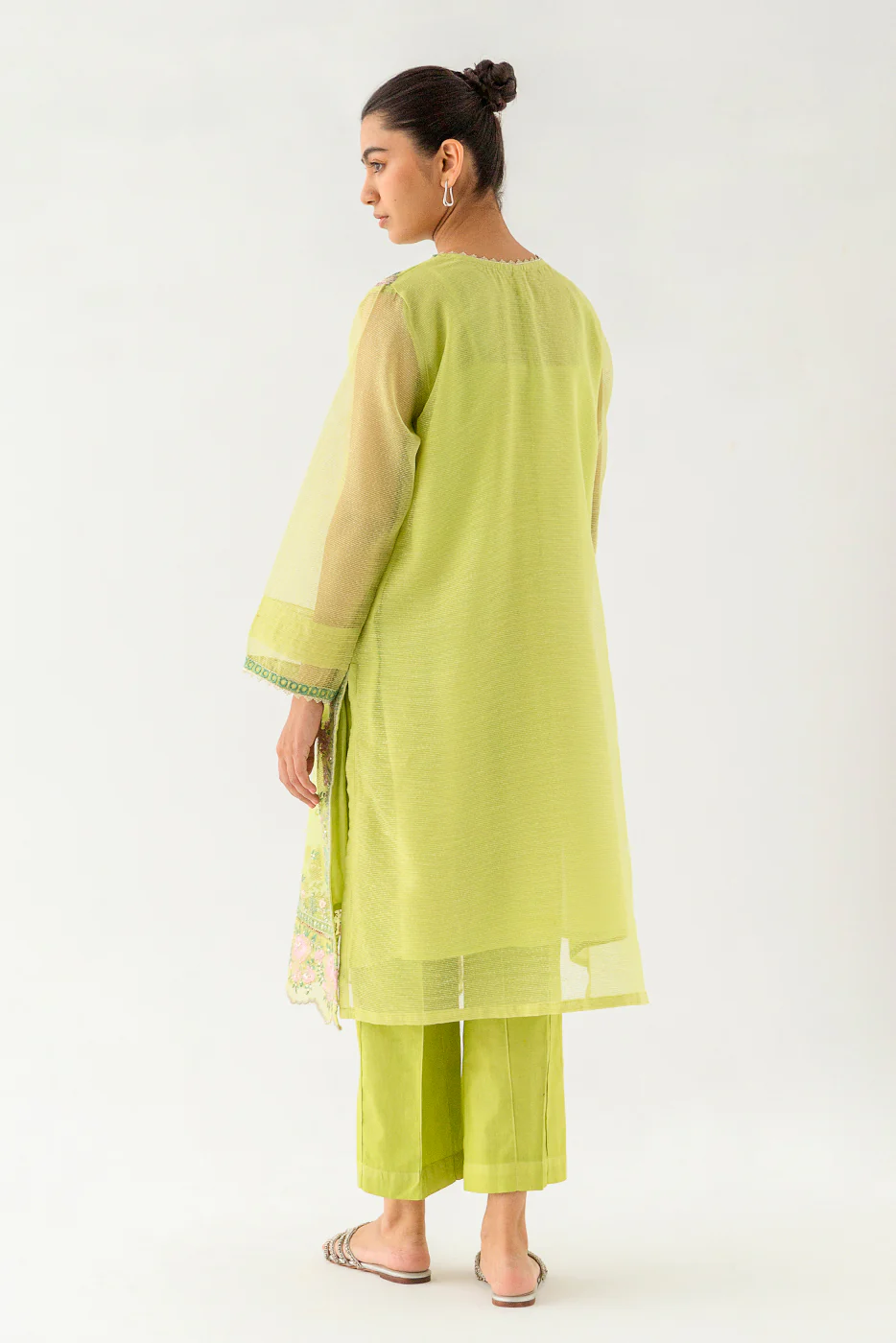EMBROIDERED KARANDI SHIRT (LUXURY PRET) - Image 2