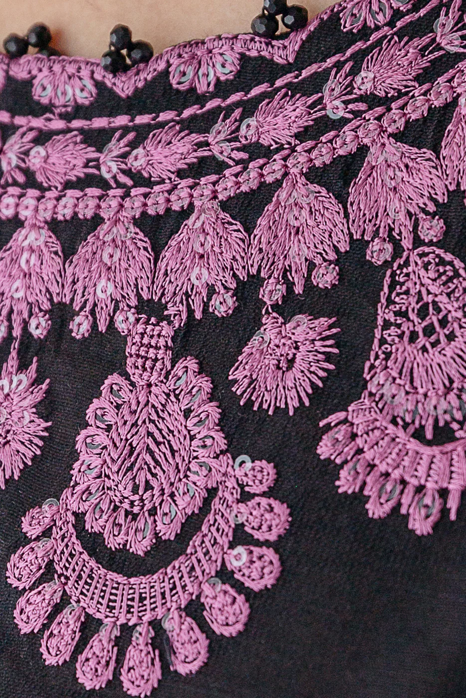 2 PIECE EMBROIDERED TWO TONE SUIT (LUXURY PRET) - Image 4