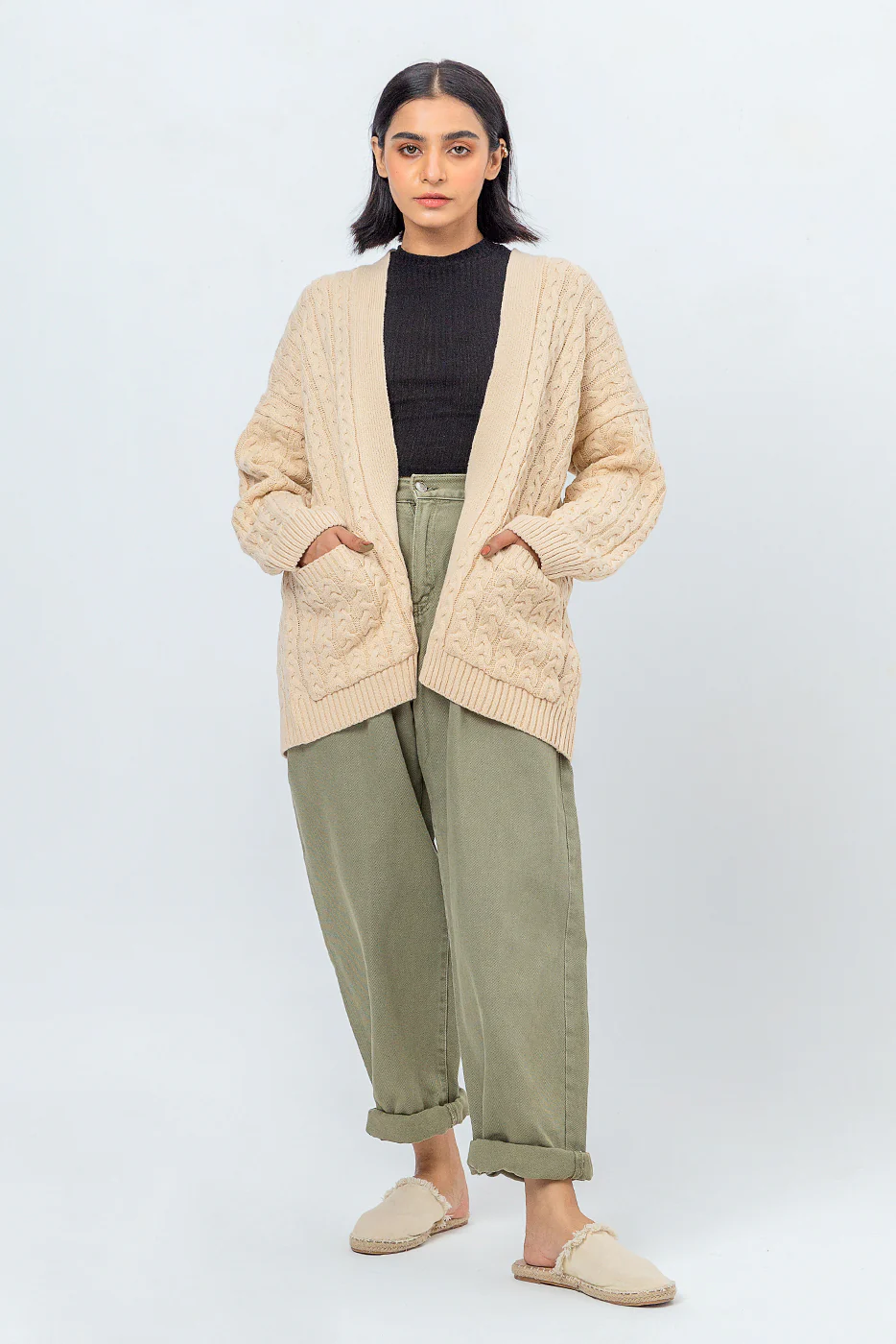 CABLE KNIT SHRUG - Image 2