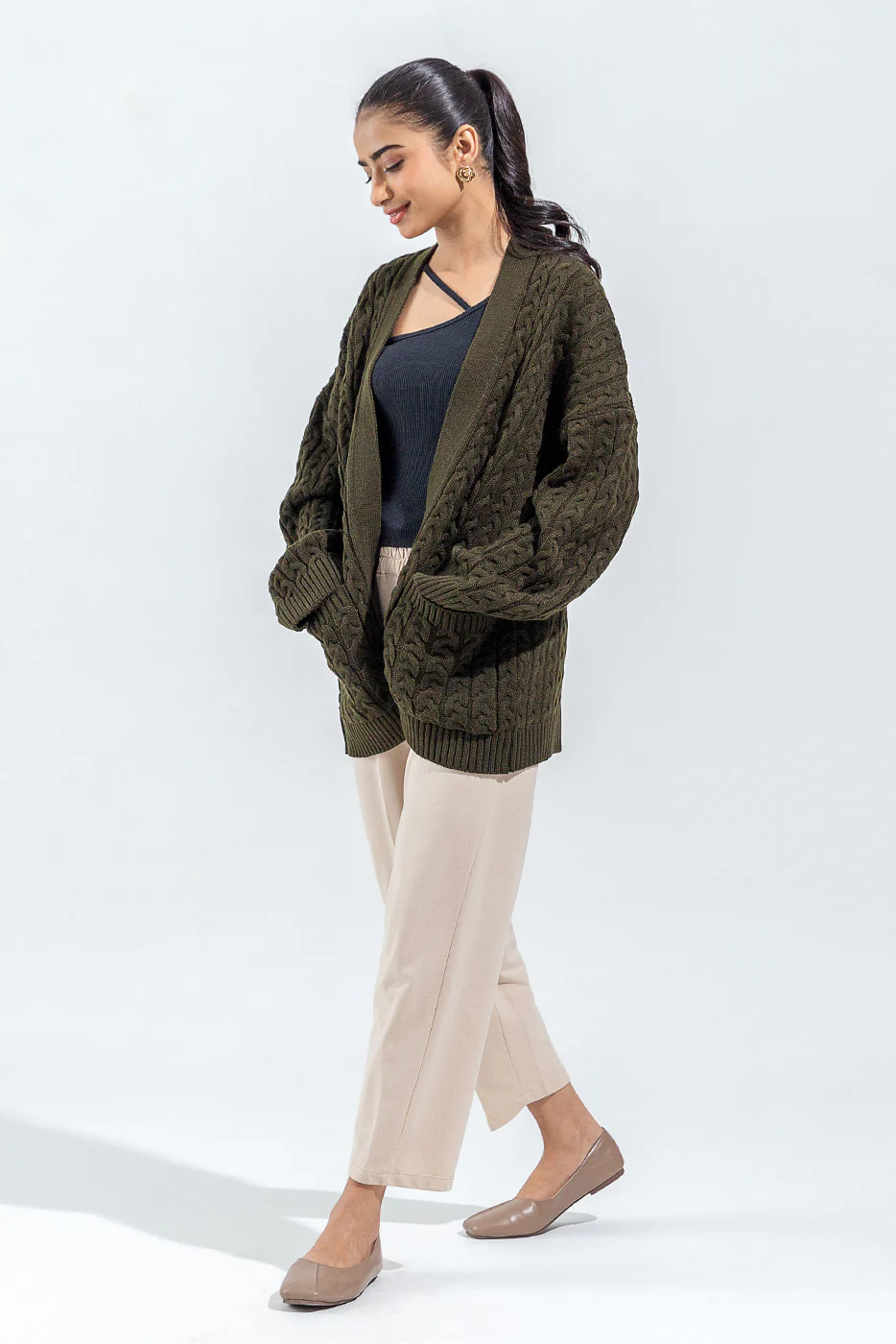 CABLE KNIT SHRUG - Image 3