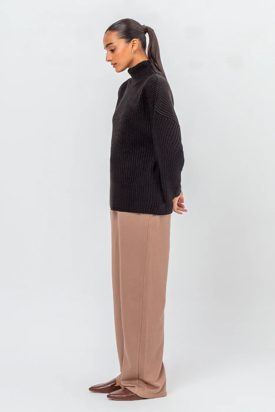 RIBBED TURTLE NECK SWEATER - Image 3