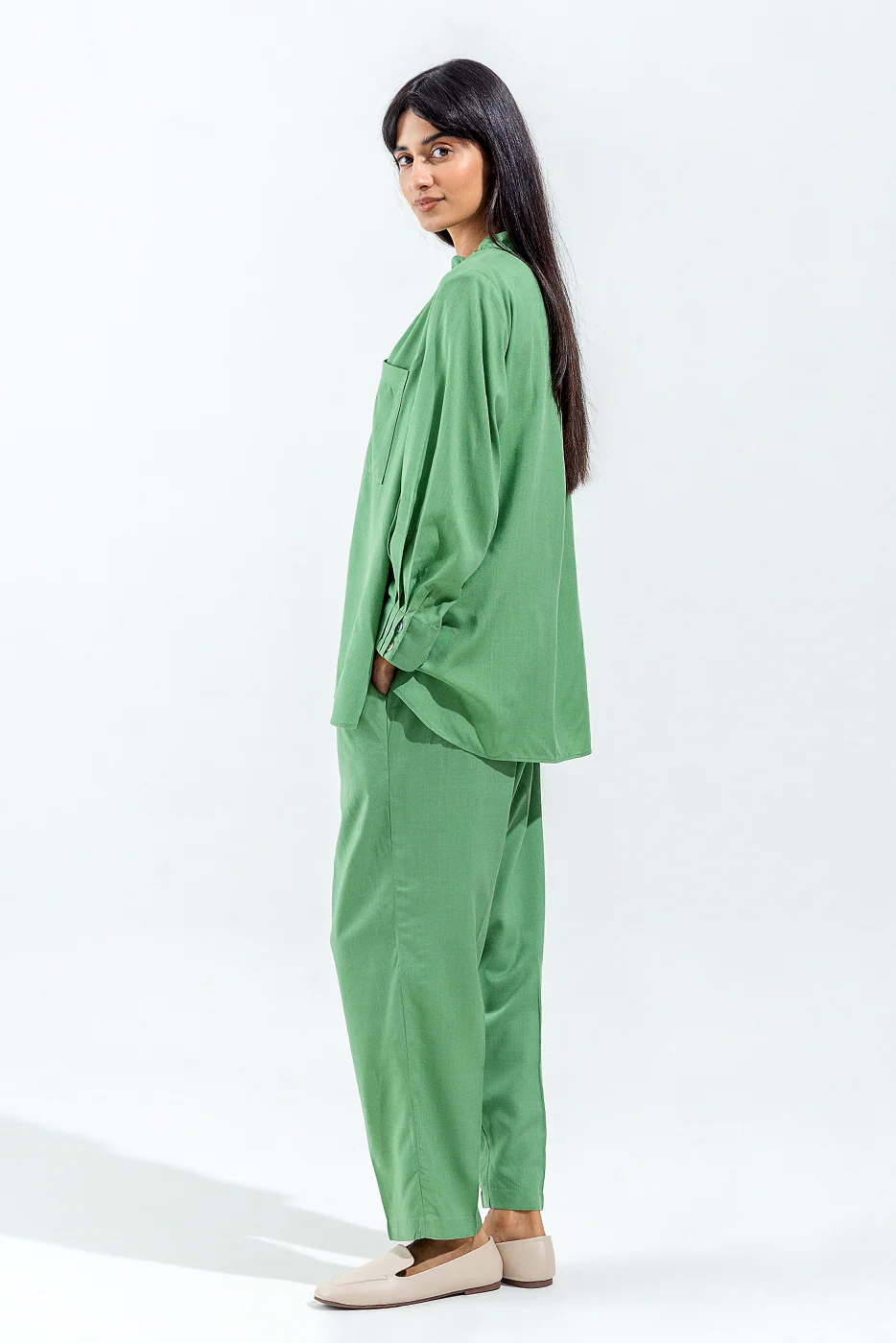 2 PIECE CHAMBRAY COORD SET(PRET) - Image 4