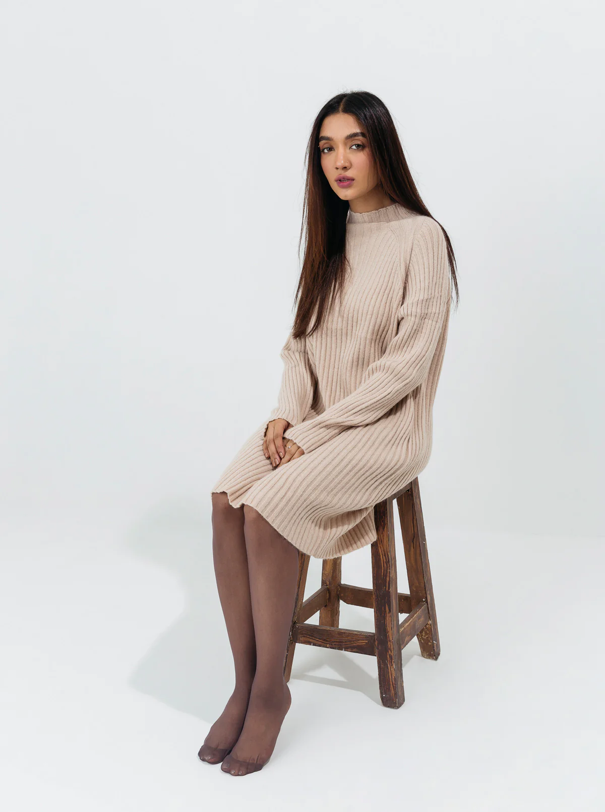 OFF WHITE DOUBLE KNIT SWEATER - Image 2