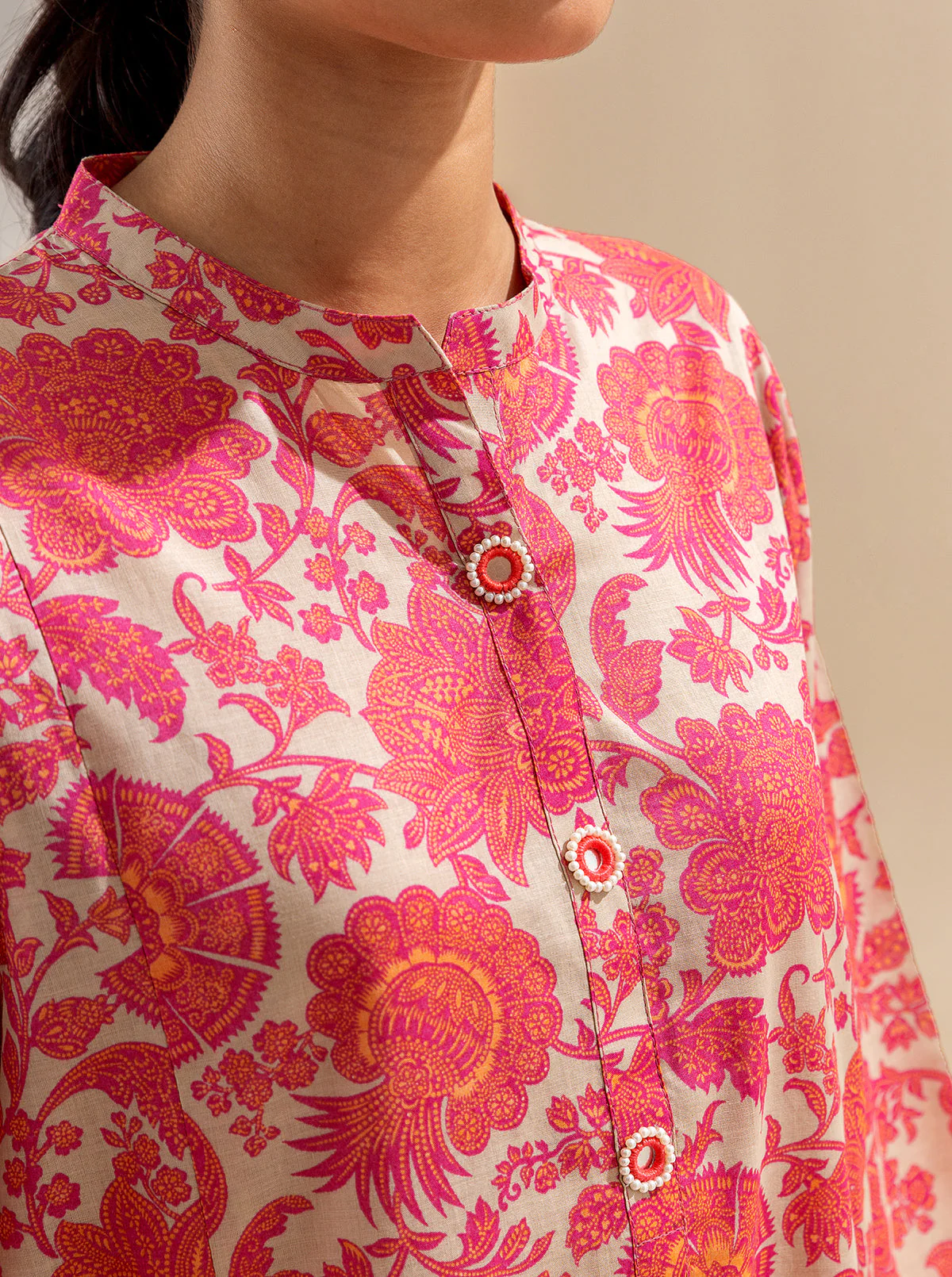 2 PIECE PRINTED LAWN -BLUSH GARDEN (UNSTITCHED) - Image 4