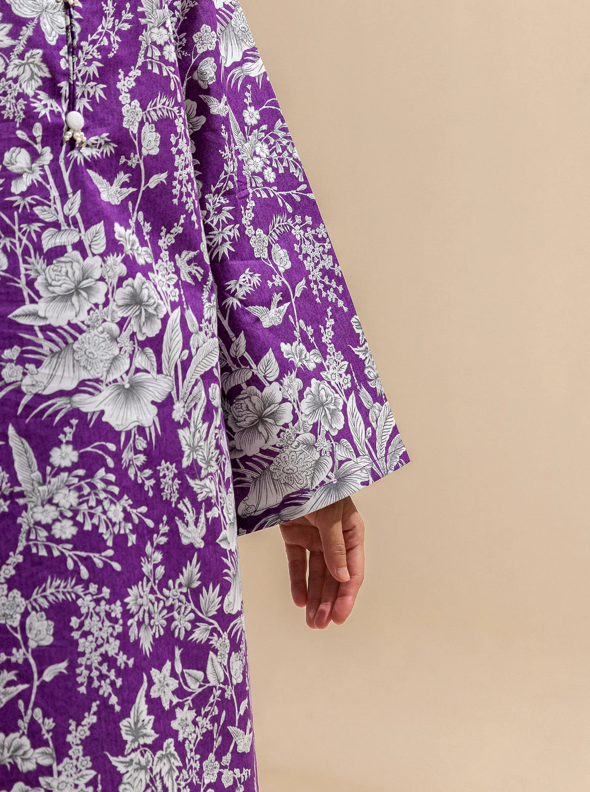 2 PIECE PRINTED LAWN SUIT-VIVID DAYS (UNSTITCHED) - Image 5
