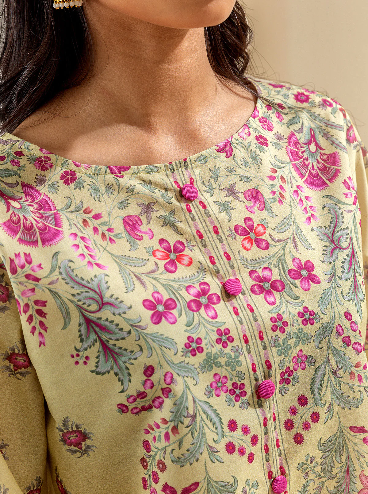 3 PIECE PRINTED LAWN SUIT - BEAUTY GARDEN (UNSTITCHED) - Image 5