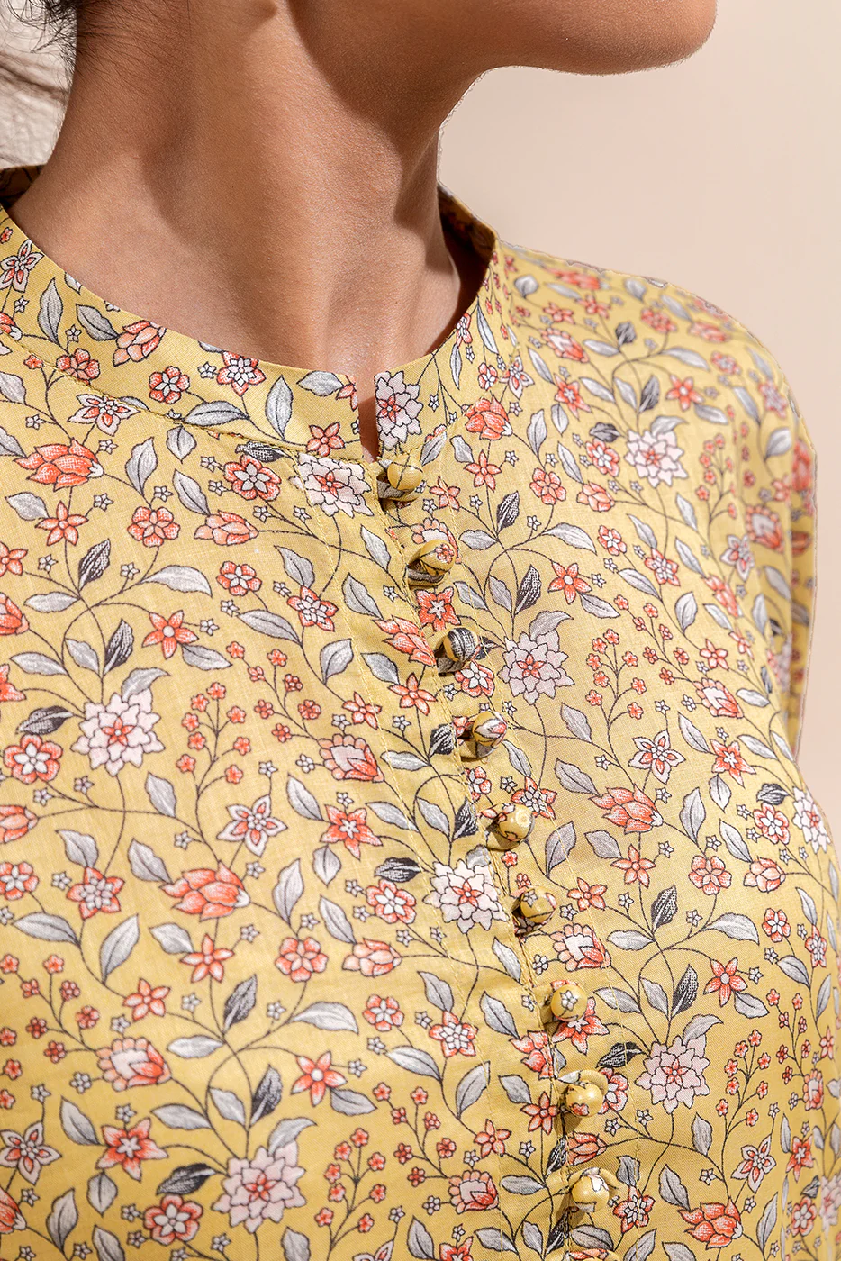 2 PIECE PRINTED LAWN SUIT-SUNDAY SAUNA (UNSTITCHED) - Image 5