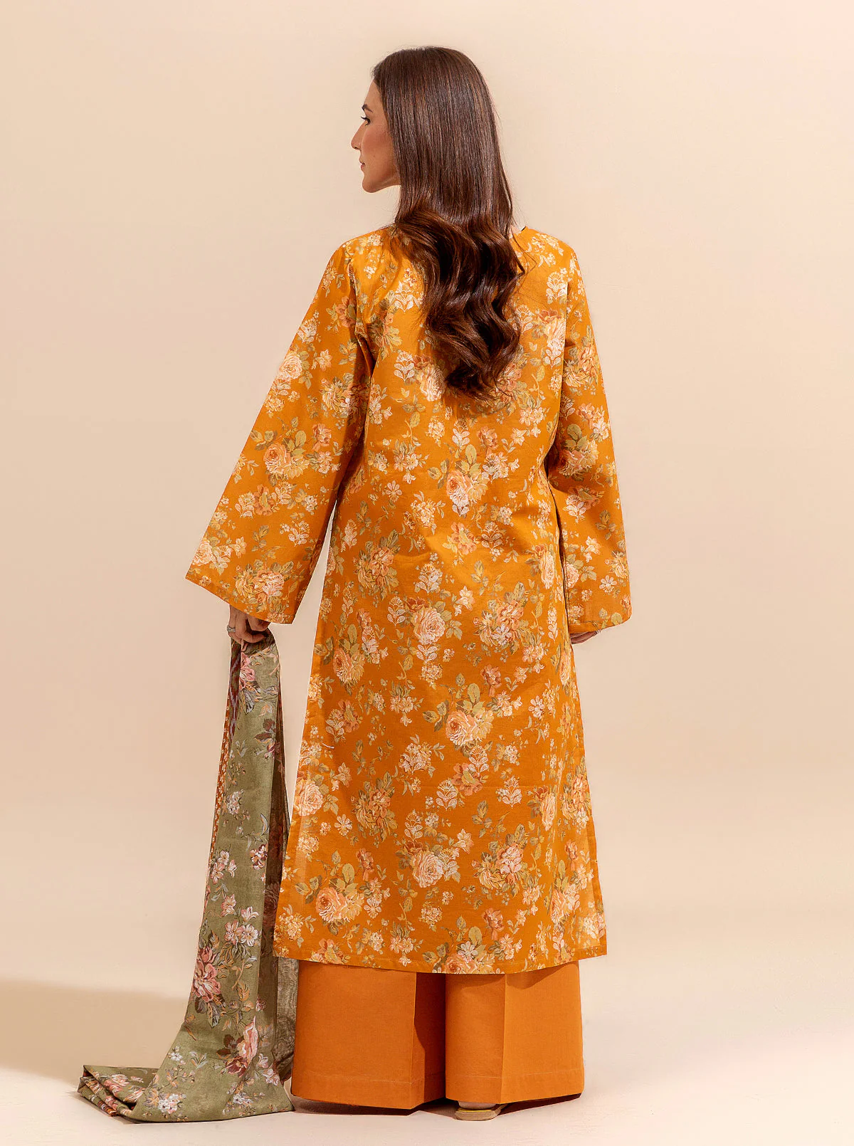 2 PIECE PRINTED LAWN SUIT-SUMMER FRUIT (UNSTITCHED) - Image 4