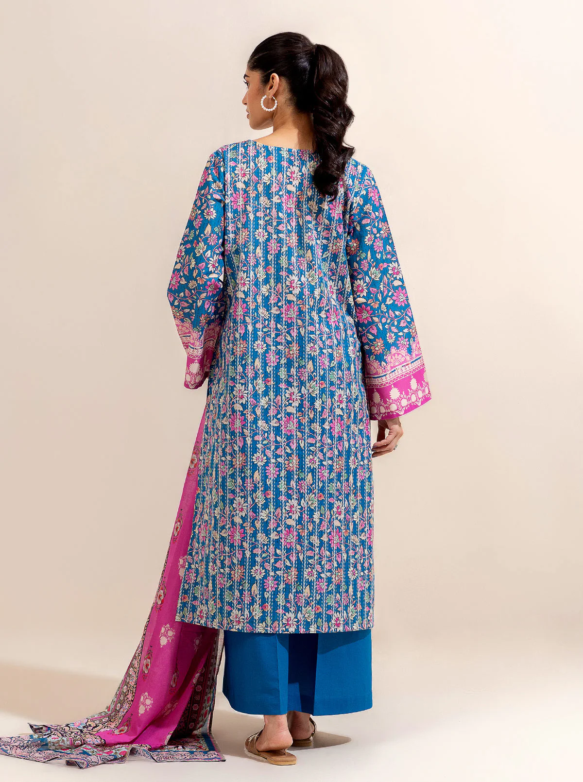 3 PIECE PRINTED LAWN-FLORAL BALANCE (UNSTITCHED) - Image 4