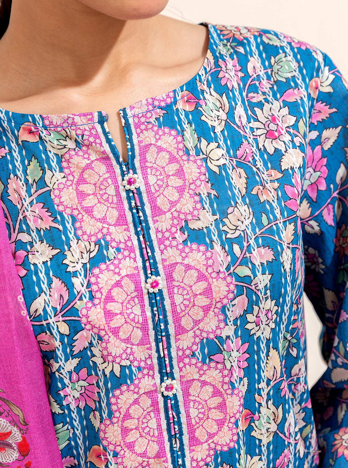 3 PIECE PRINTED LAWN-FLORAL BALANCE (UNSTITCHED) - Image 5
