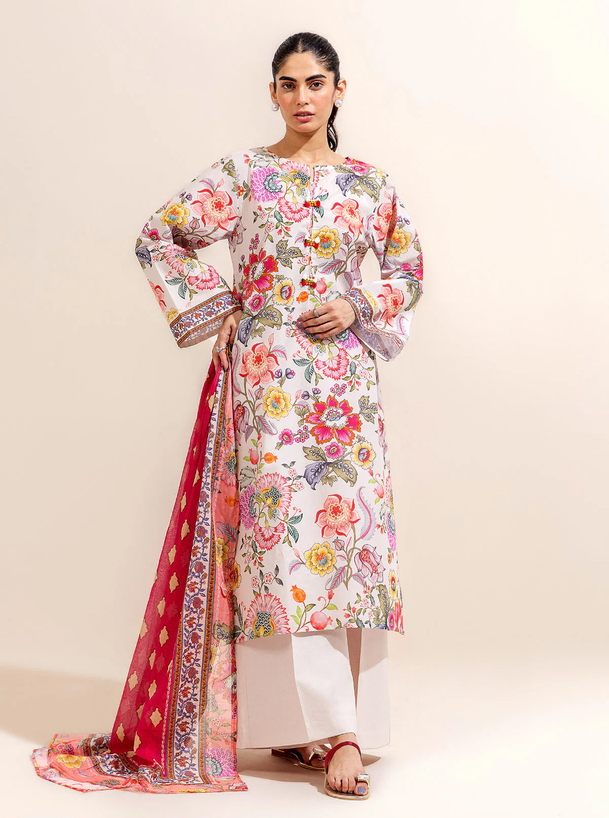 3 PIECE PRINTED LAWN-TRUE BEAUTY (UNSTITCHED) - Image 3
