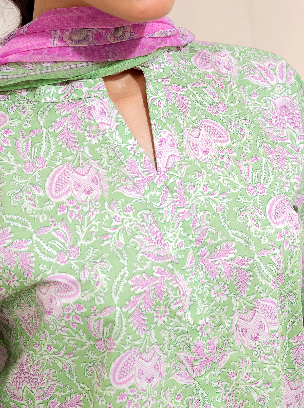 3 PIECE PRINTED LAWN-APPLE TOFFEE (UNSTITCHED) - Image 5