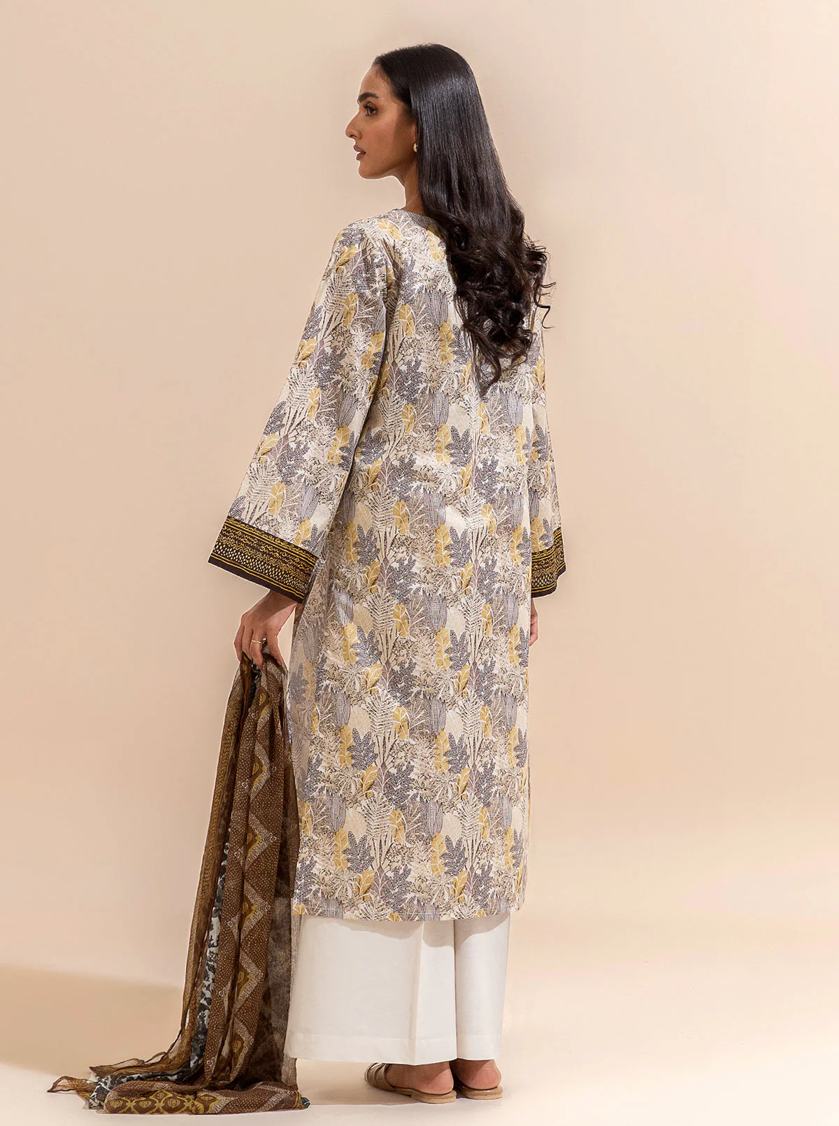 3 PIECE PRINTED LAWN SUIT-LEAFY PRAISE (UNSTITCHED) - Image 4