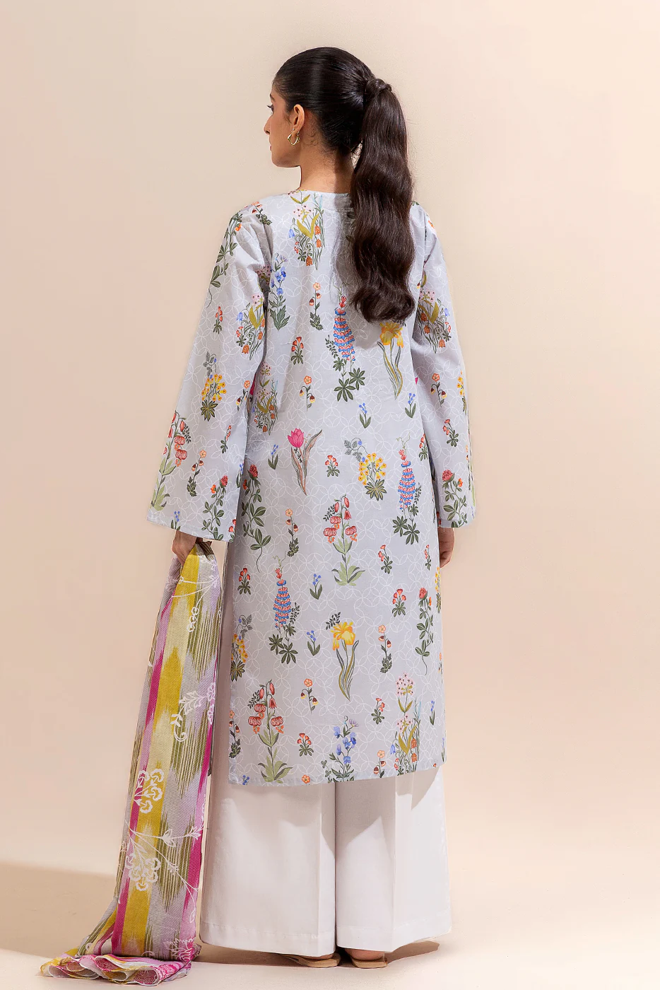 2 PIECE PRINTED LAWN SUIT-MARIGOLD MAGIC (UNSTITCHED) - Image 4