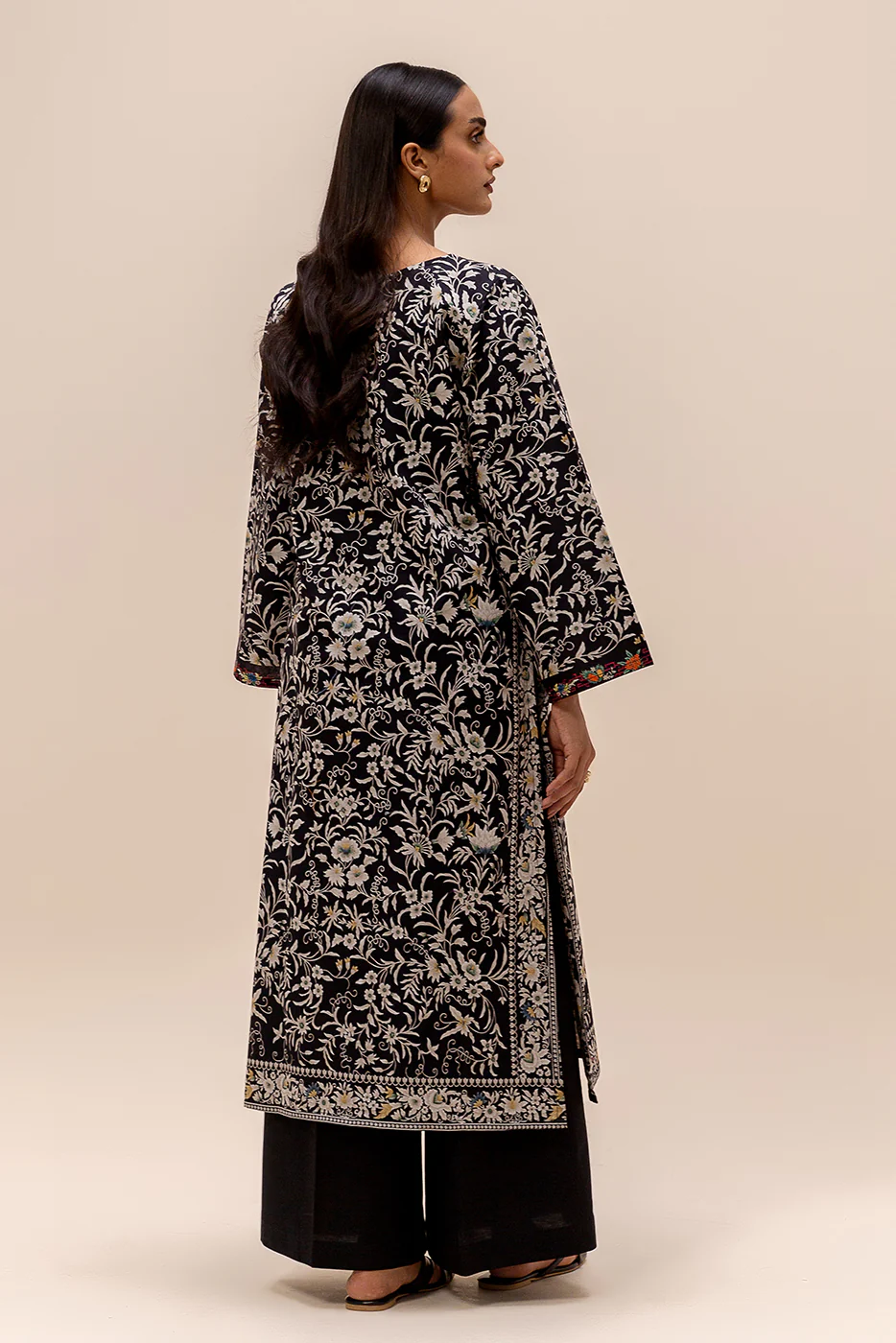 2 PIECE PRINTED LAWN SUIT-MYSTERY NIGHT (UNSTITCHED) - Image 2